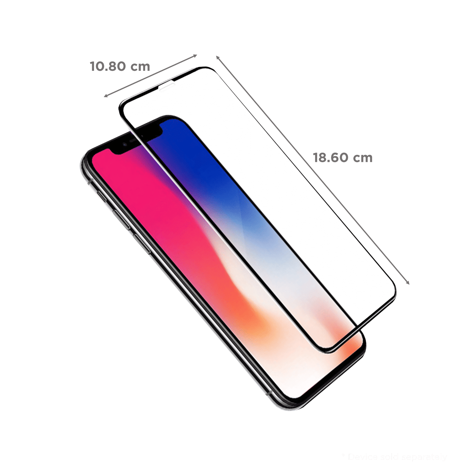 in base 3D Tempered Glass Screen Protector for Apple iPhone 11 Pro Max (Fingerprint Resistant)_2