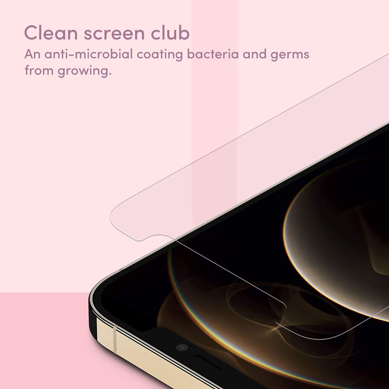 belkin Screen Protector For iPhone 12 Pro Max (Anti-Microbial Coating)_8