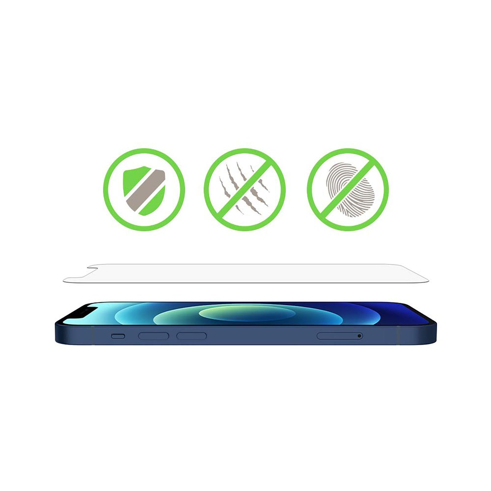 belkin Screen Protector For iPhone 12 Pro and iPhone 12 (Anti-Microbial Coating)_5