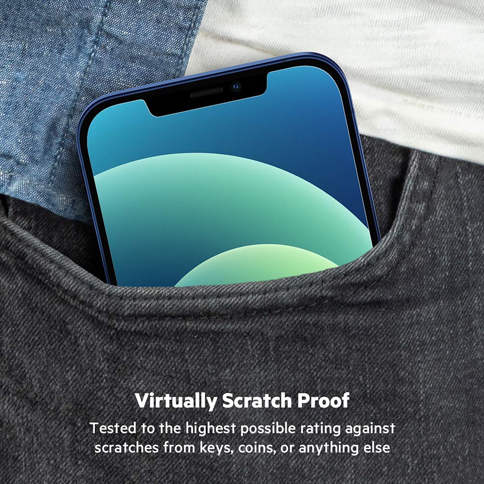 belkin Screen Protector For iPhone 12 Pro and iPhone 12 (Anti-Microbial Coating)_6