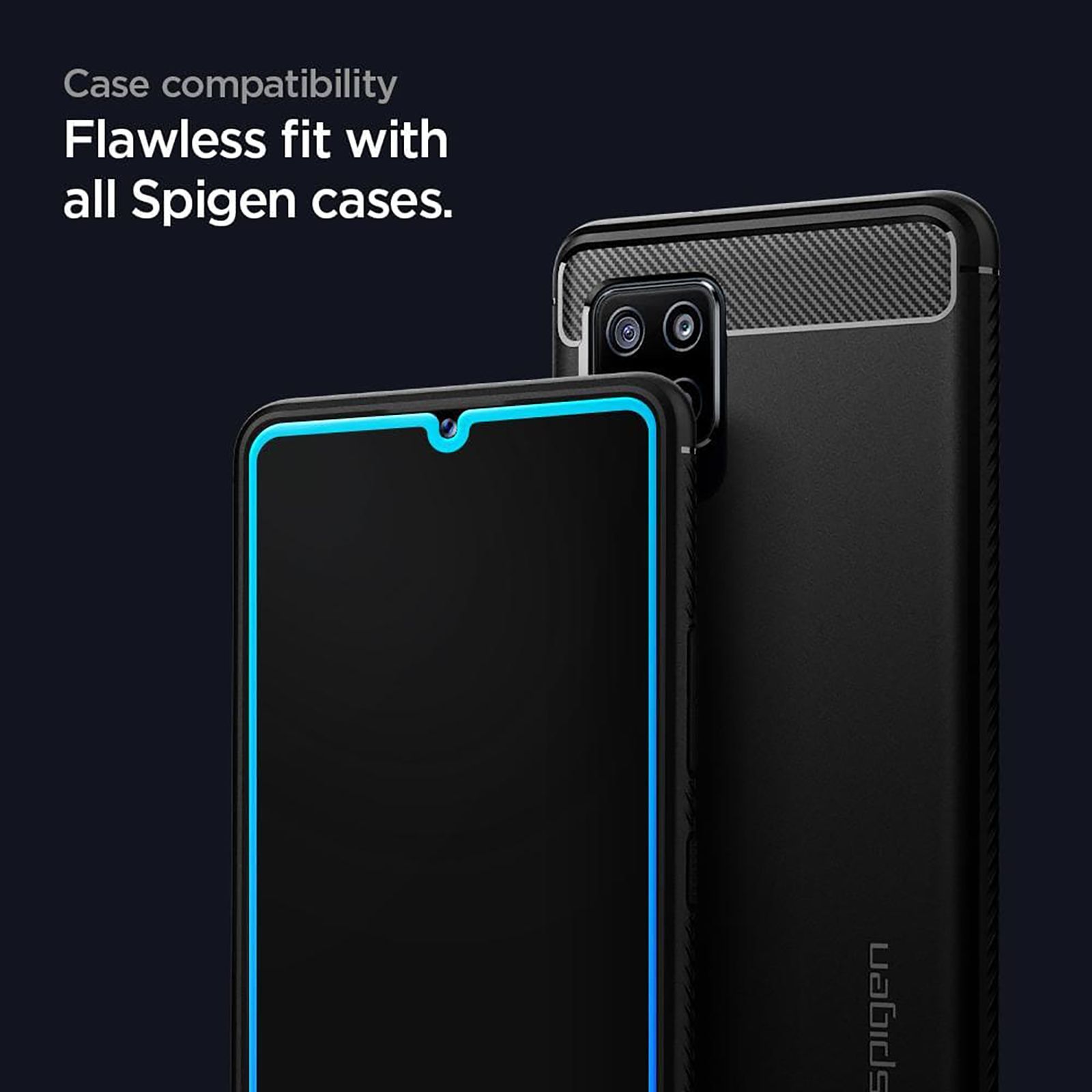 spigen GLAStR Slim Tempered Glass for Samsung Galaxy M42 5G, A42 5G (9H Tempered Glass)_6