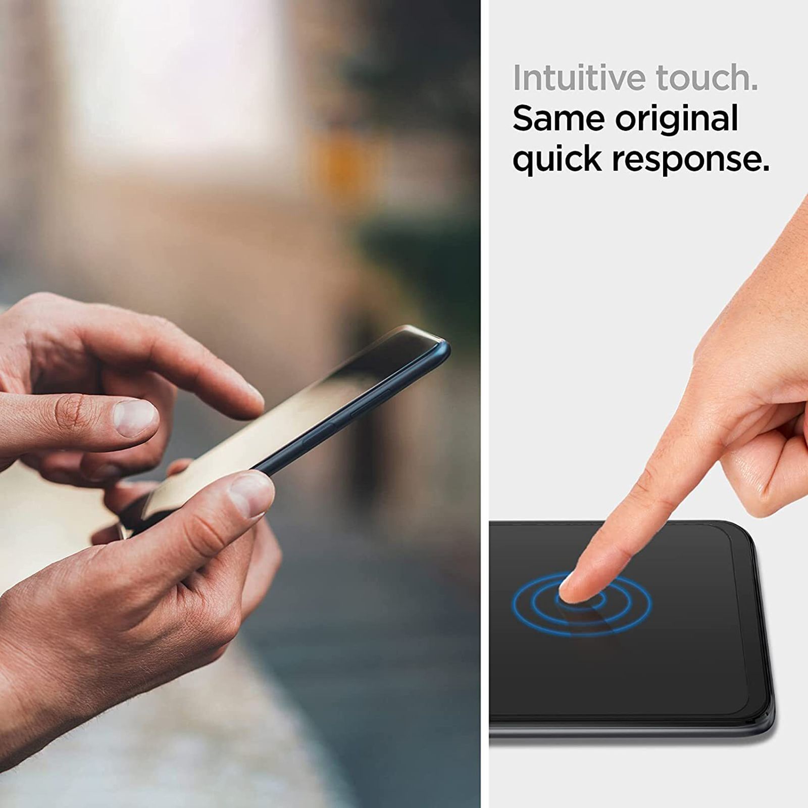 spigen GLAStR Slim Tempered Glass for Xiaomi Redmi Note 9, Note 9 5G, Note 9T (9H Screen Hardness)_5