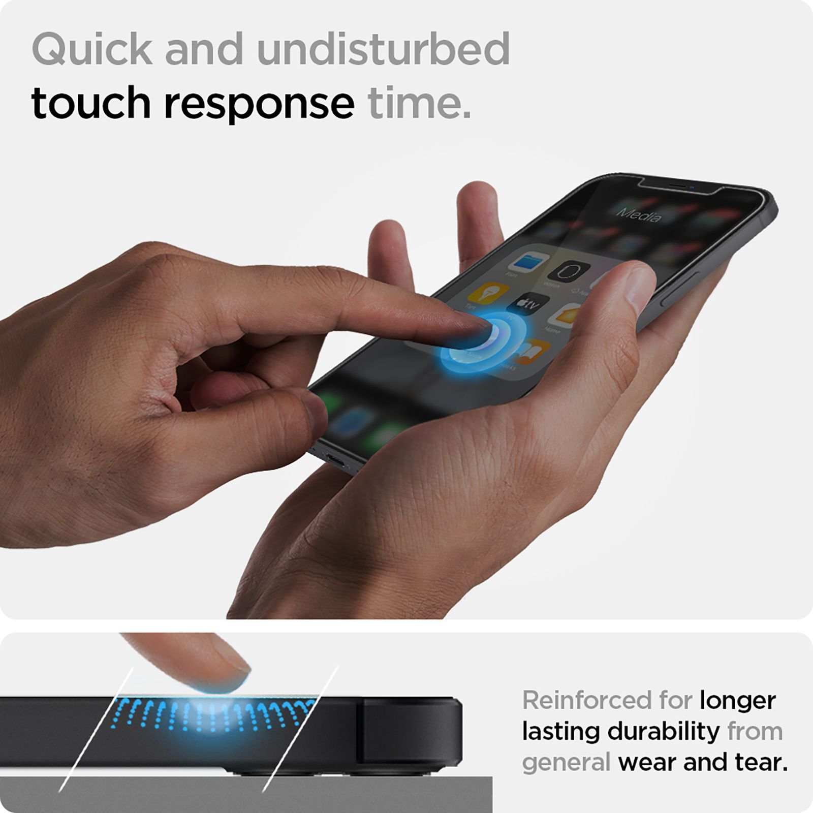 spigen GLAStR Slim Tempered Glass for Apple iPhone 12 Mini (Oleophobic Coating)_5