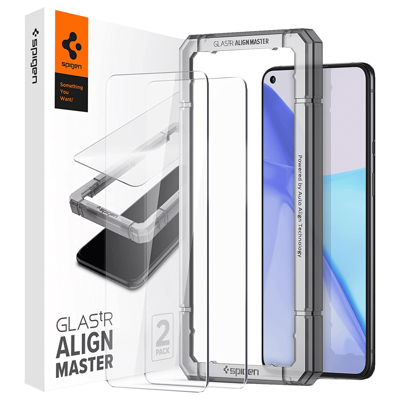 spigen Glastr Align Master Tempered Glass for Oneplus 9 (Scratch Resistant)_1