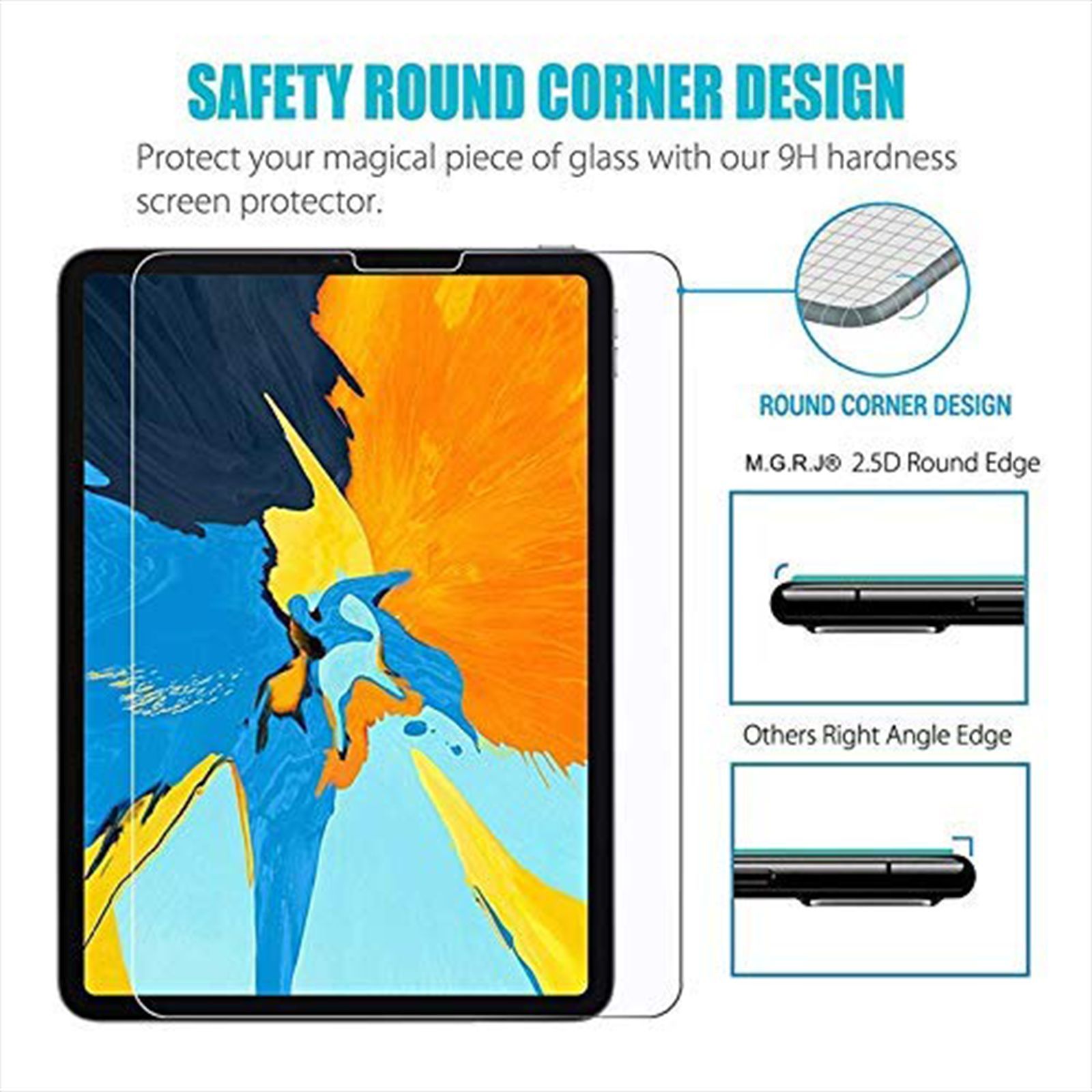 GRIPP GRIP20TCC Tempered Glass for iPad Pro 4th Gen 11inch, iPad Pro 12.9 inch (9H Screen Hardness) GRIPP GRIP20TCC Tempered Glass for iPad Pro 4th Gen 11inch, iPad Pro 12.9 inch (9H Screen Hardness)_7