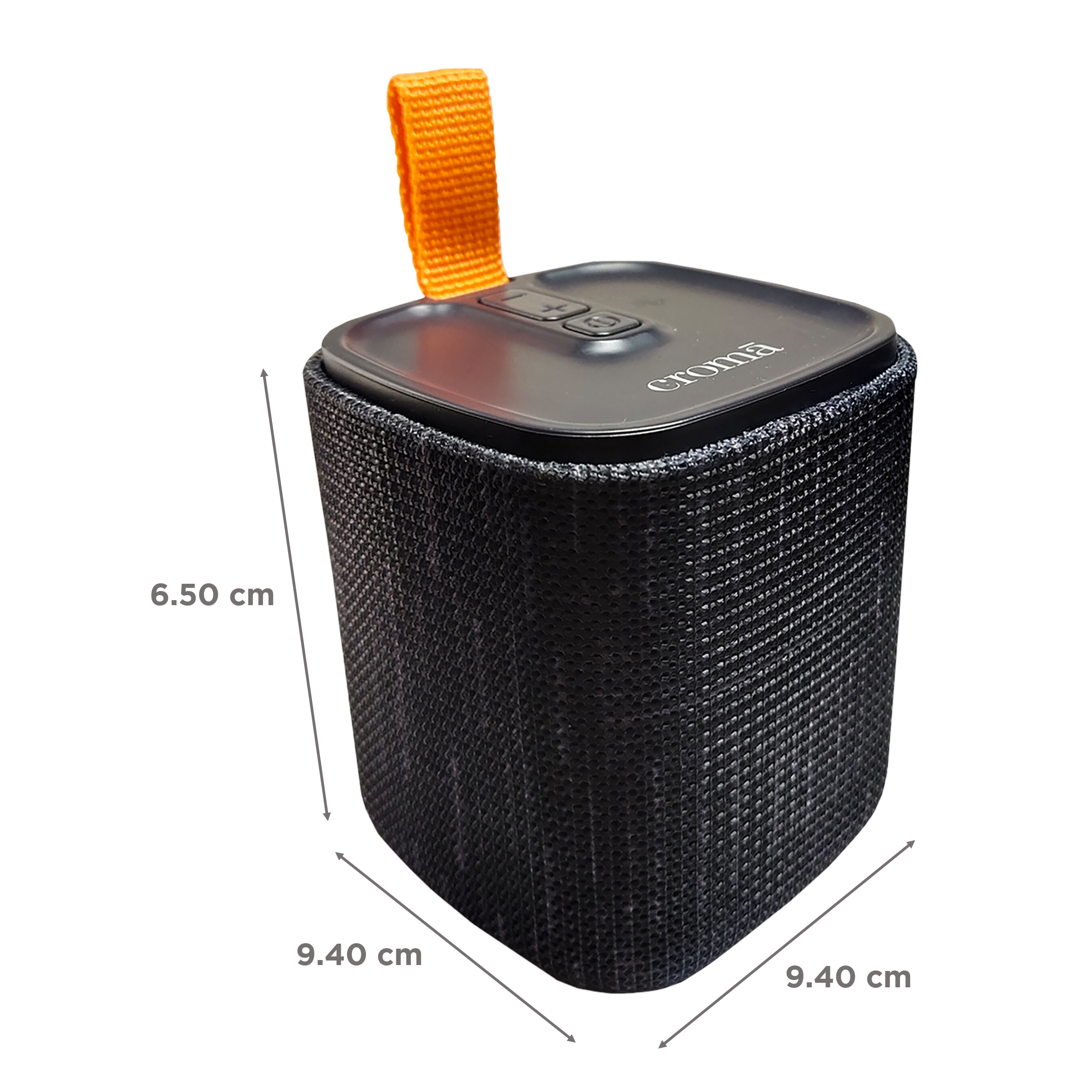 Croma Kube 5 Watts Portable Bluetooth Speaker (True Wireless Function, Black) Croma Kube 5 Watts Portable Bluetooth Speaker (True Wireless Function, Black)_2