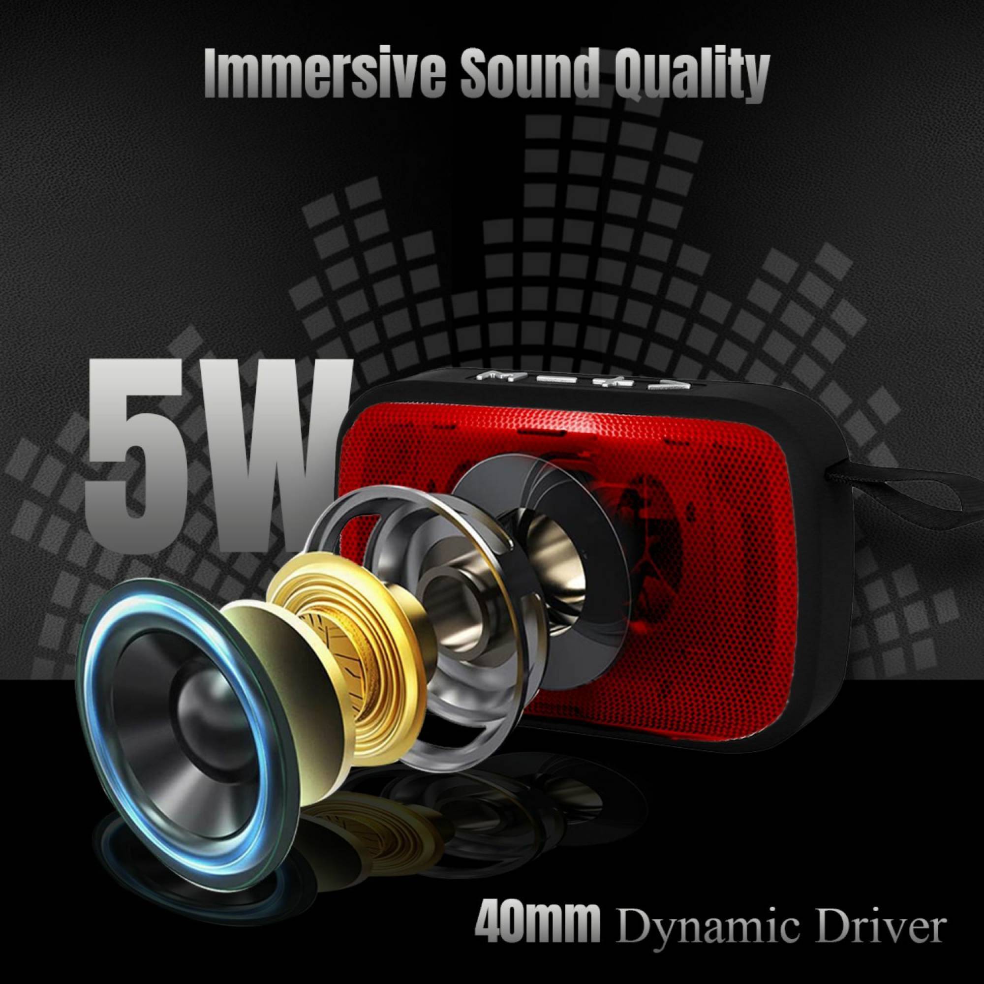 pTron Sonor Evo 5W Portable Bluetooth Speaker (Integrated Music & Call Control, Mono Channel, Red) pTron Sonor Evo 5W Portable Bluetooth Speaker (Integrated Music & Call Control, Mono Channel, Red)_8