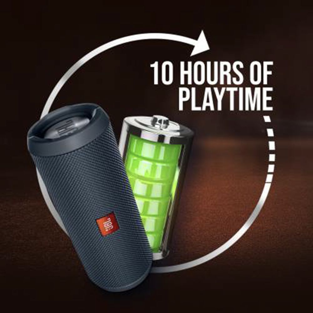 JBL Flip Essential 16W Portable Bluetooth Speaker (IPX7 Water Proof, Bass Radiator, Stereo Channel, Gun Metal)_7