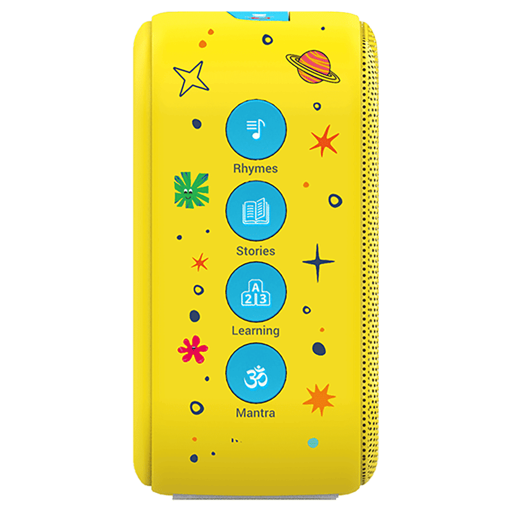 SAREGAMA Carvaan Mini Kids 5W Portable Bluetooth Speaker (300 Plus Pre Loaded Stories, Stereo Channel, Baby Yellow)_6