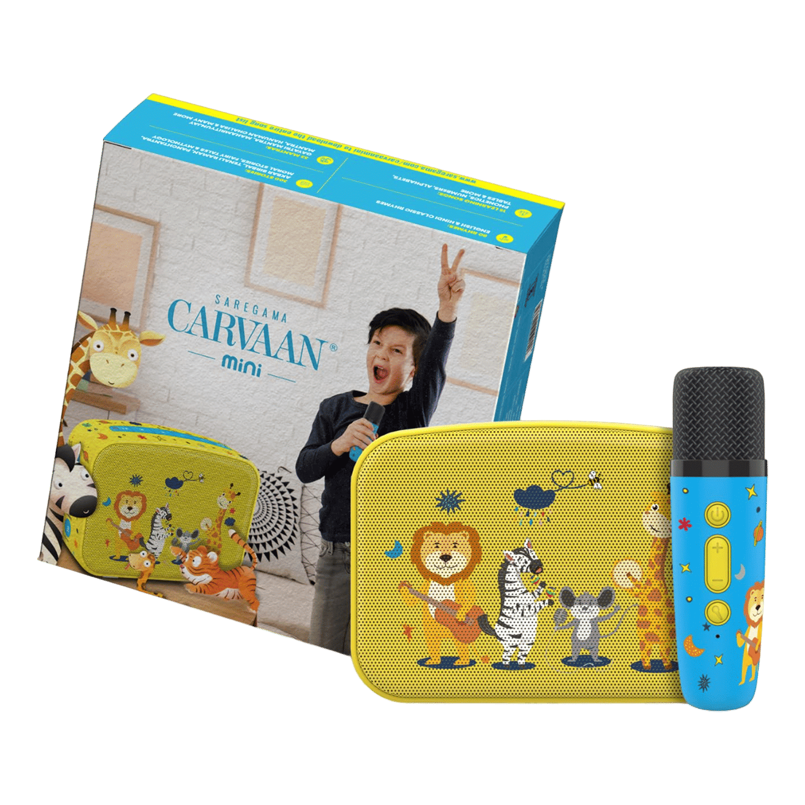 SAREGAMA Carvaan Mini Kids 5W Portable Bluetooth Speaker (300 Plus Pre Loaded Stories, Stereo Channel, Baby Yellow)_8