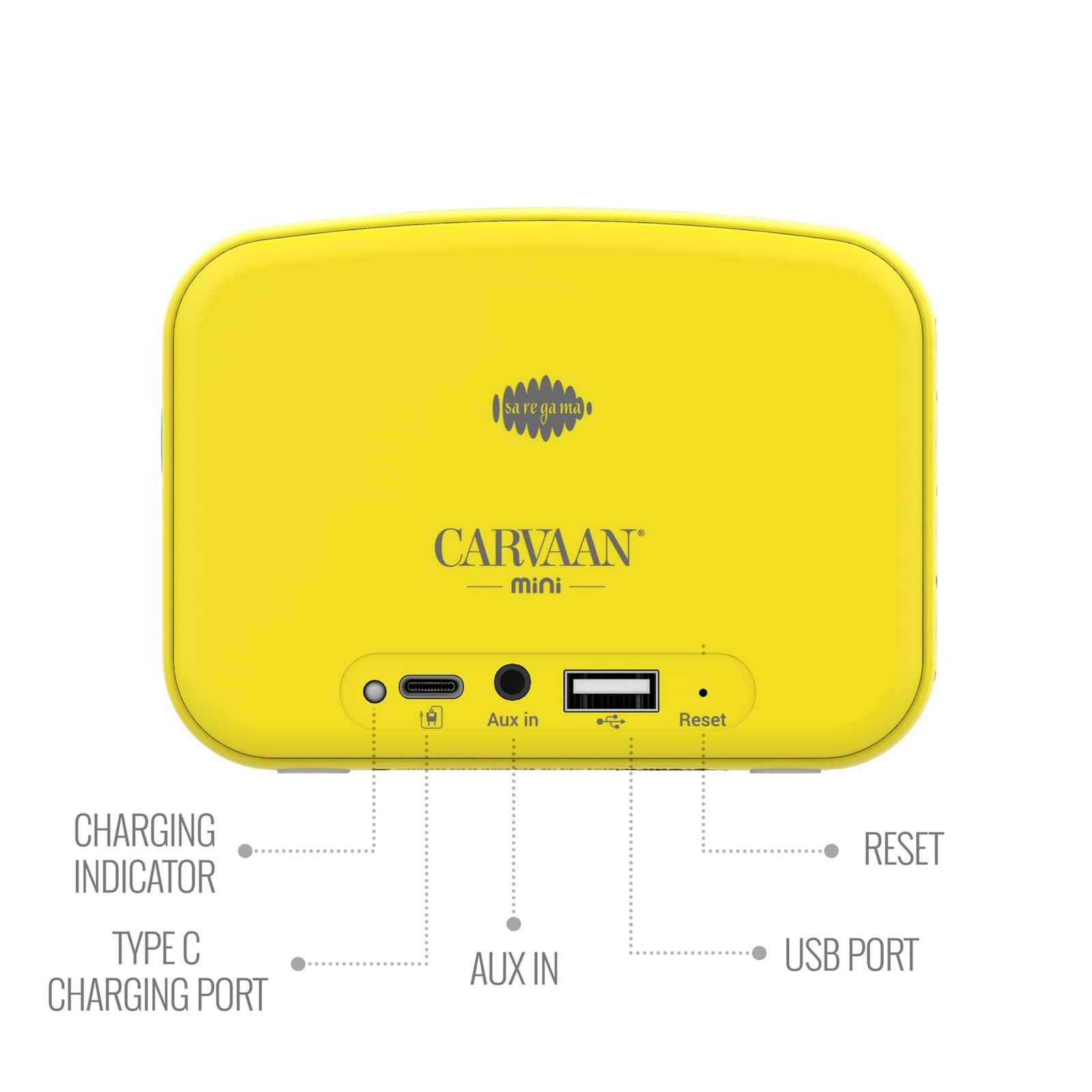 SAREGAMA Carvaan Mini Kids 5W Portable Bluetooth Speaker (300 Plus Pre Loaded Stories, Stereo Channel, Baby Yellow)_9