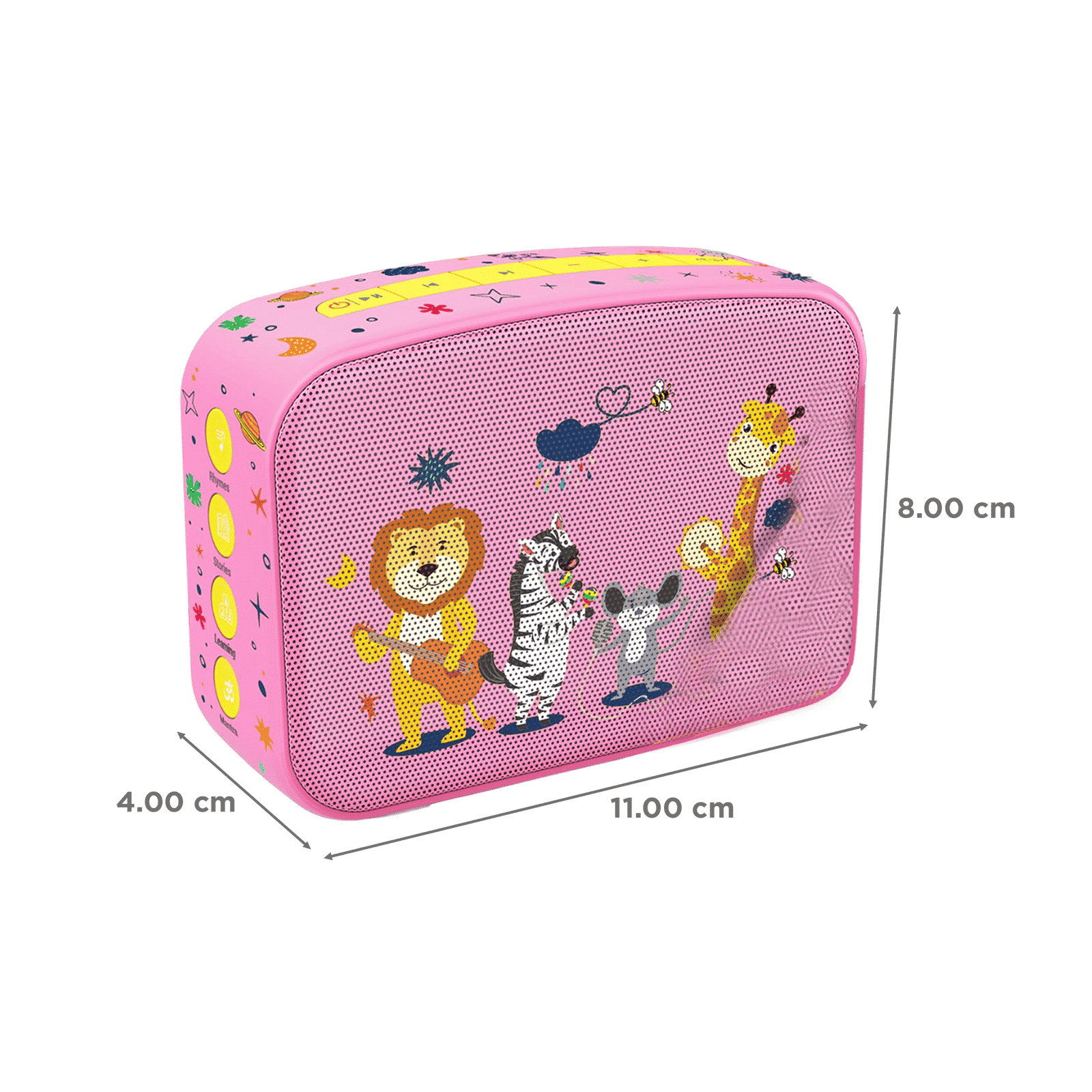 SAREGAMA Carvaan Mini Kids 5W Portable Bluetooth Speaker (300 Plus Pre Loaded Stories, Stereo Channel, Baby Pink)_3