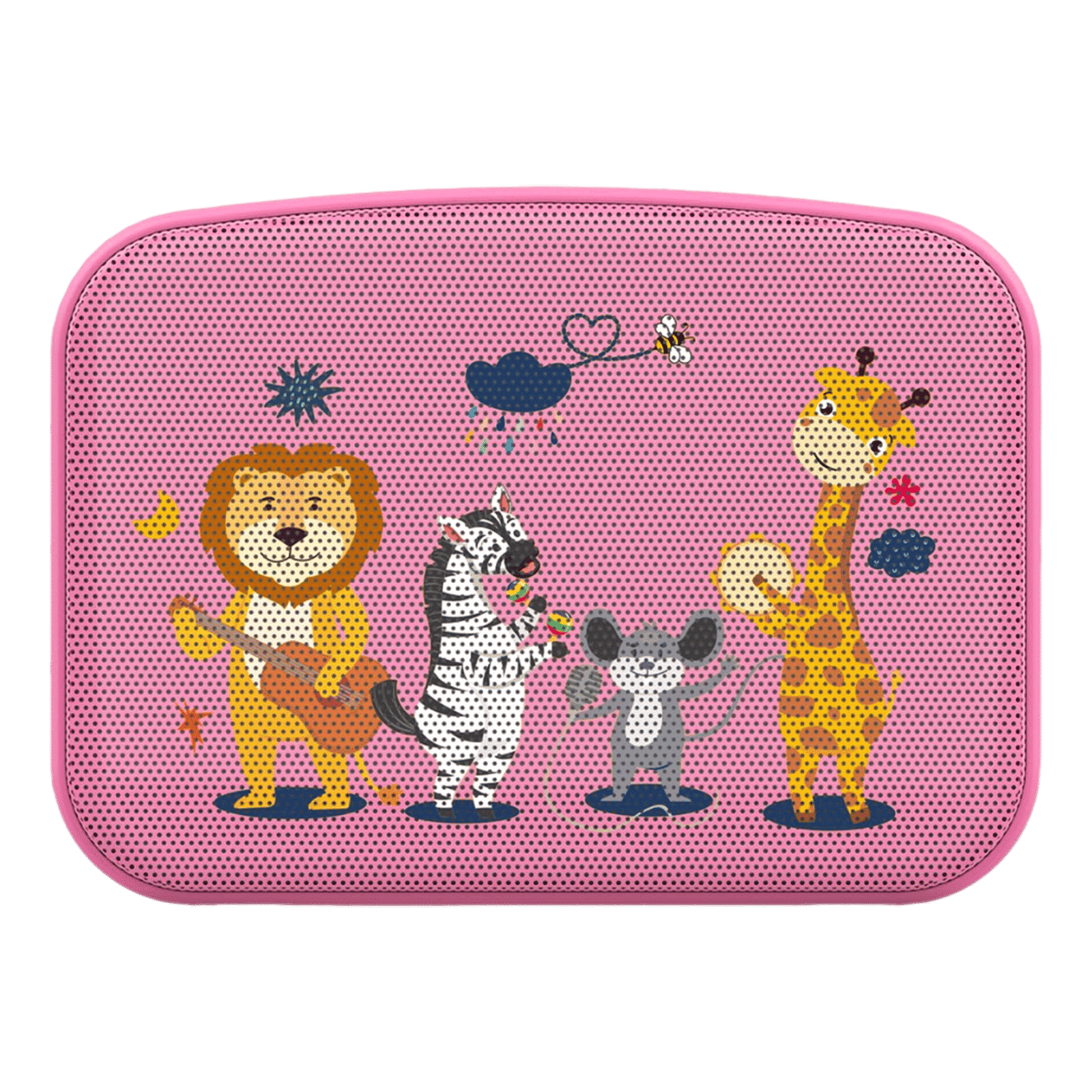 SAREGAMA Carvaan Mini Kids 5W Portable Bluetooth Speaker (300 Plus Pre Loaded Stories, Stereo Channel, Baby Pink)_4