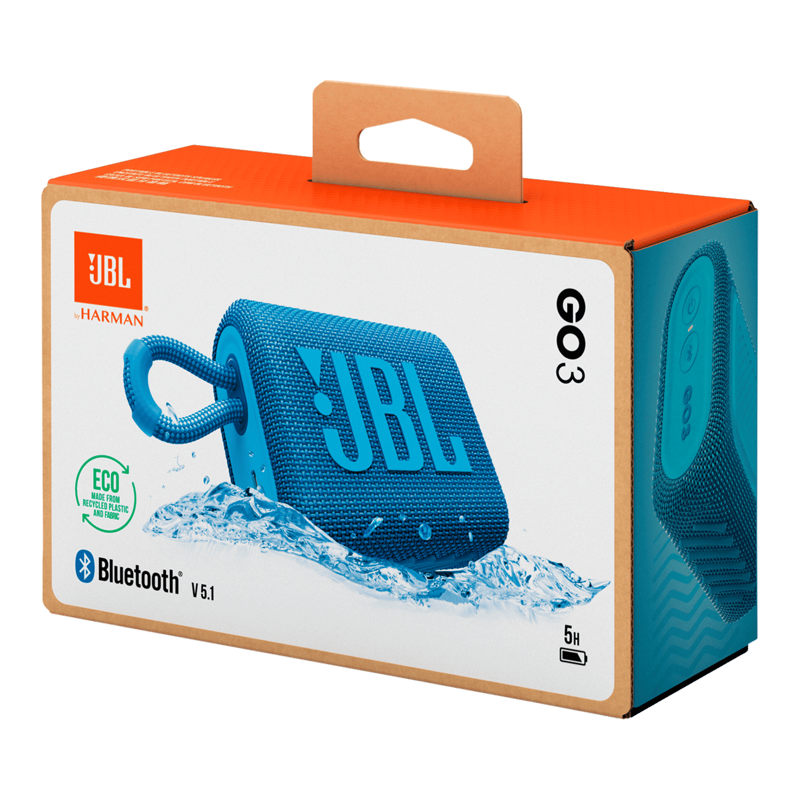 JBL Go 3 Eco 4.2W Portable Bluetooth Speaker (IP67 Waterproof, 5 Hours Playtime, 1.0 Channel, Blue)_11