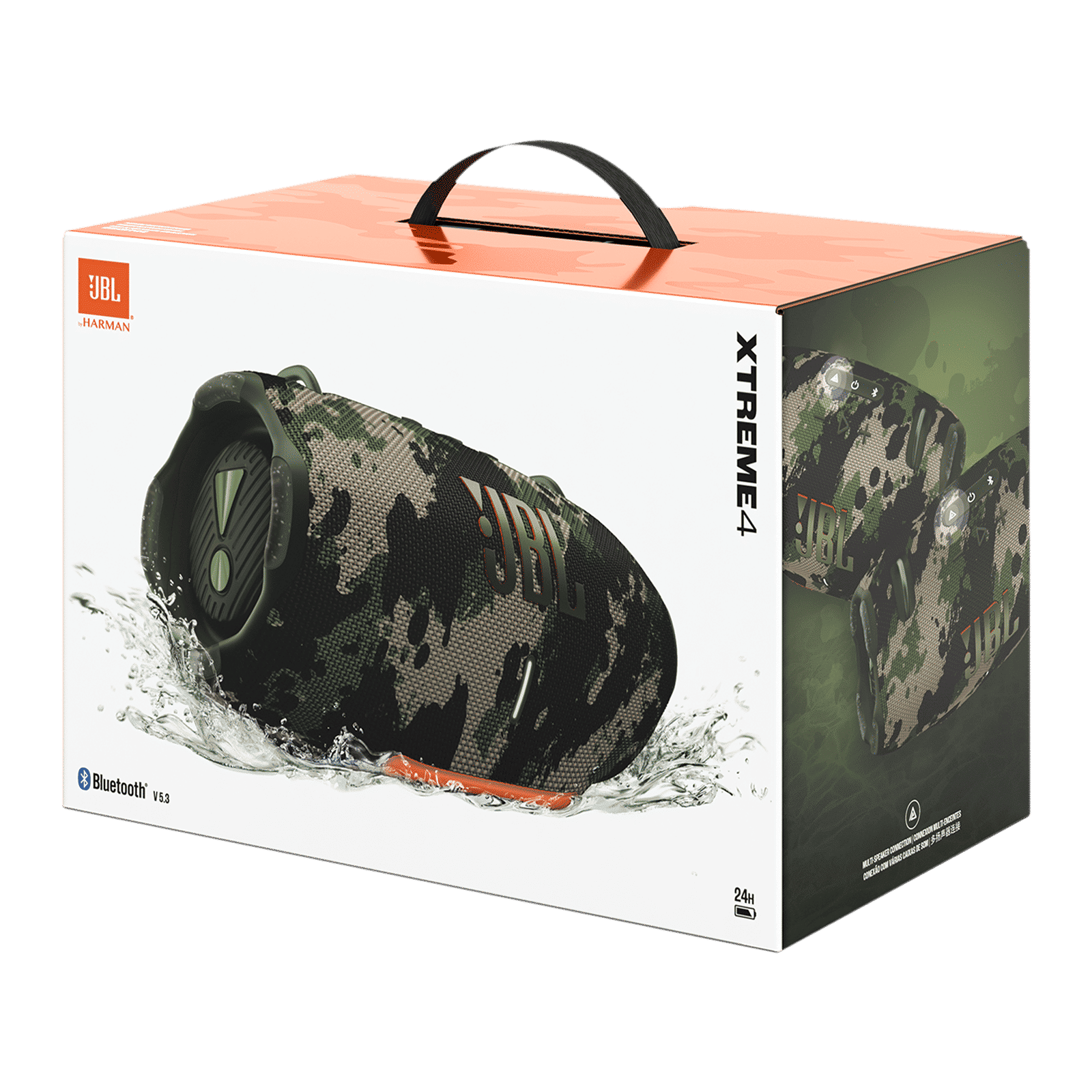 JBL Xtreme 4 100W Portable Bluetooth Speaker (IP67 Waterproof, AI Sound Boost, Camo)_13