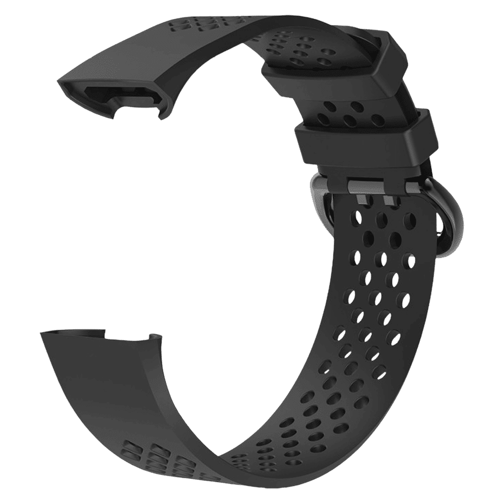 fitbit Silicone Sport Band for Charge 3 (Black)_2
