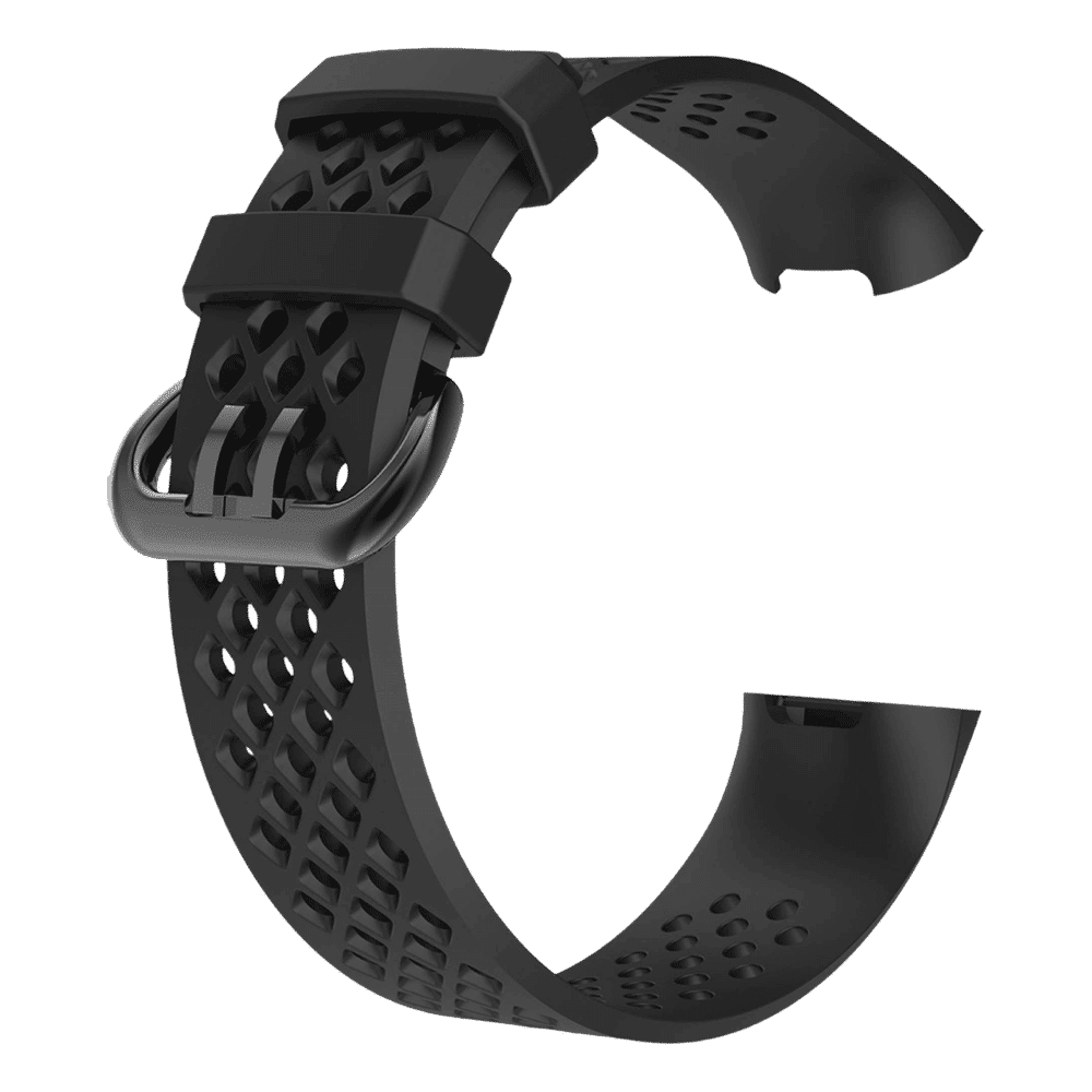 fitbit Silicone Sport Band for Charge 3 (Black)_6
