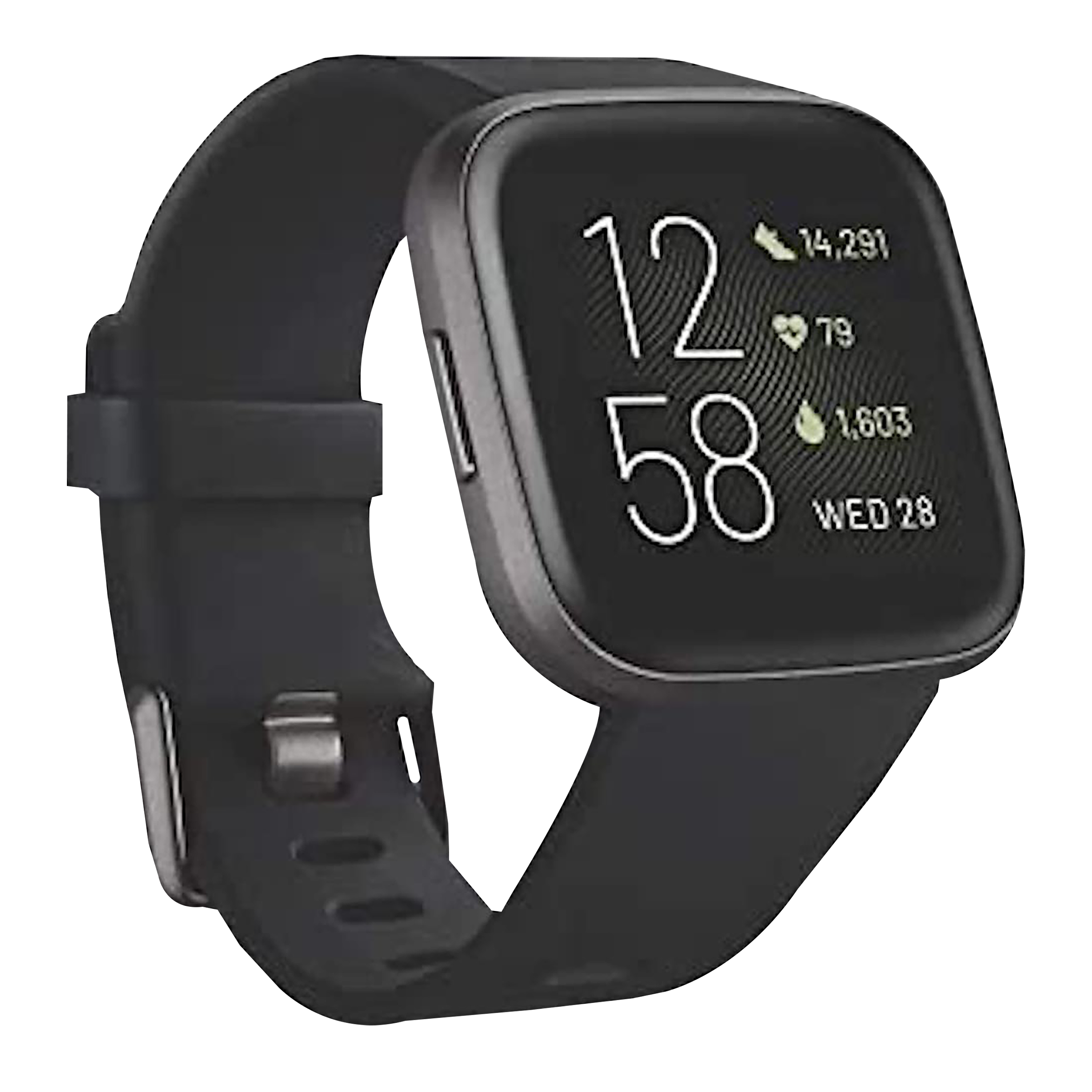fitbit Versa 2 Smartwatch (Color AMOLED Touchscreen Display, FB507BKBK, Black/Carbon, Elastomer Band)_4