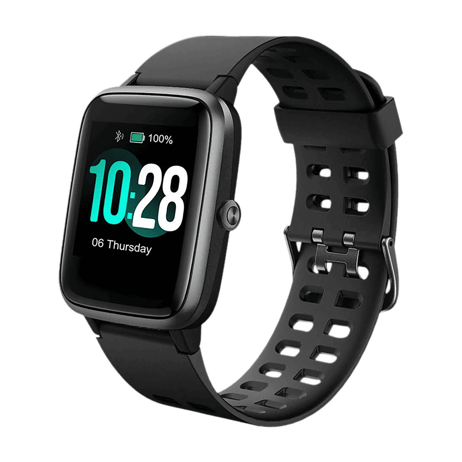 PORTRONICS Yogg Kronos Smartwatch with Activity Tracker (33mm TFT-LCD Display, IP68 Water Resistant, Black)_4