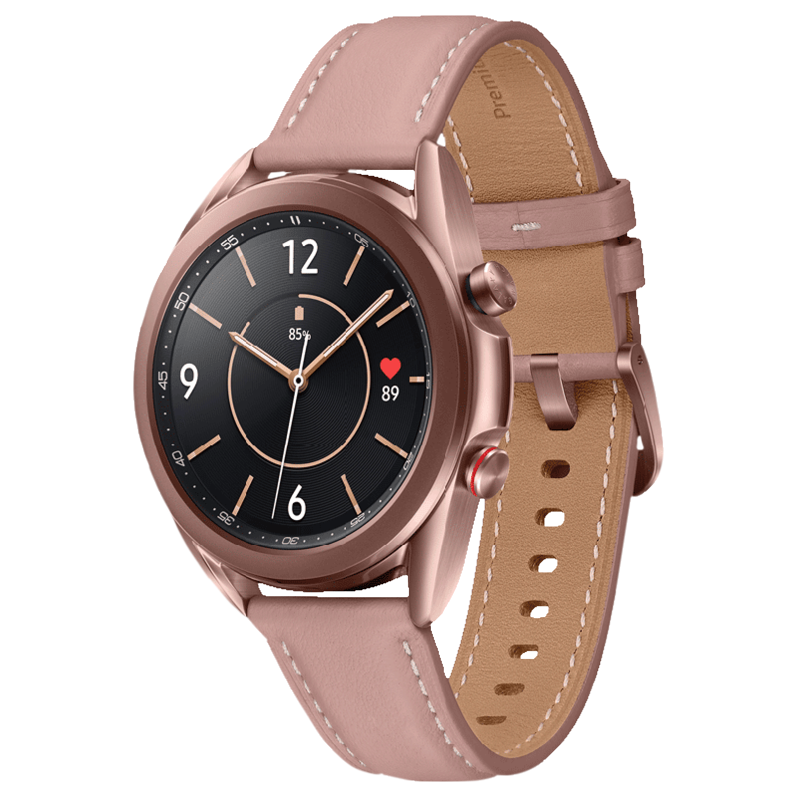 SAMSUNG Galaxy Watch3 GPS+Wi-Fi+4G SIM+Bluetooth Tizen OS Smartwatch (41mm Super AMOLED Display, Water Resistant, Mystic Bronze Strap)_4