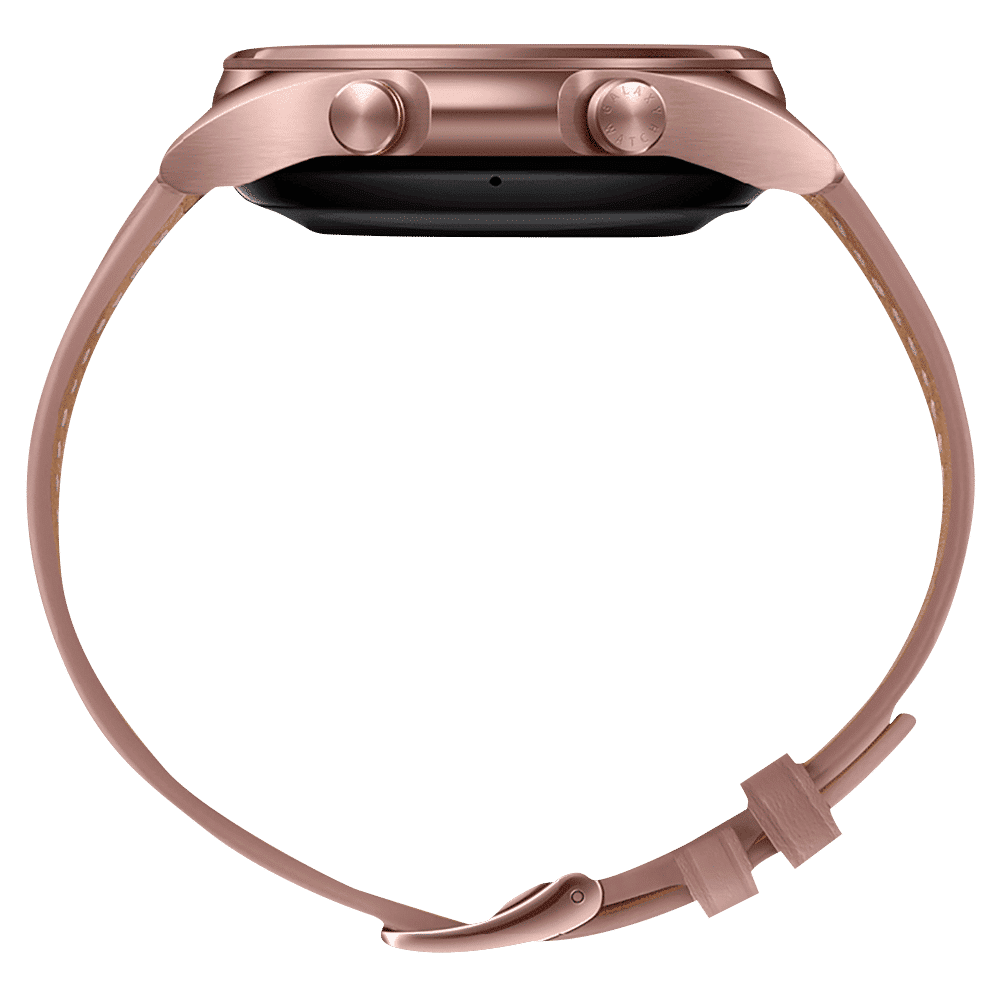 SAMSUNG Galaxy Watch3 GPS+Wi-Fi+4G SIM+Bluetooth Tizen OS Smartwatch (41mm Super AMOLED Display, Water Resistant, Mystic Bronze Strap)_5
