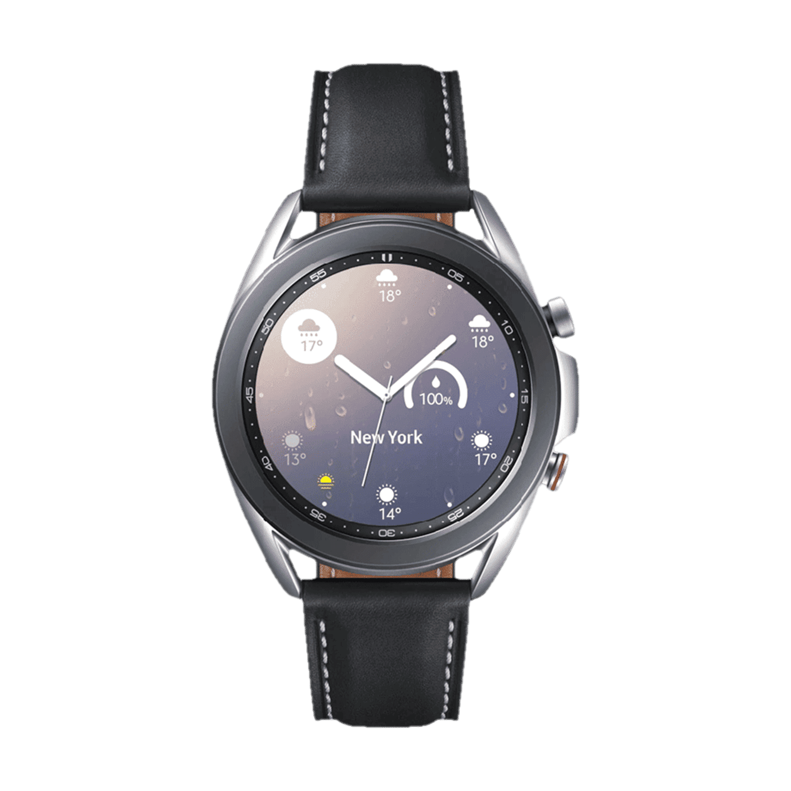 SAMSUNG Galaxy Watch3 GPS+Wi-Fi+4G SIM+Bluetooth Tizen OS Smartwatch (41mm Super AMOLED Display, Water Resistant, Black Strap)_1