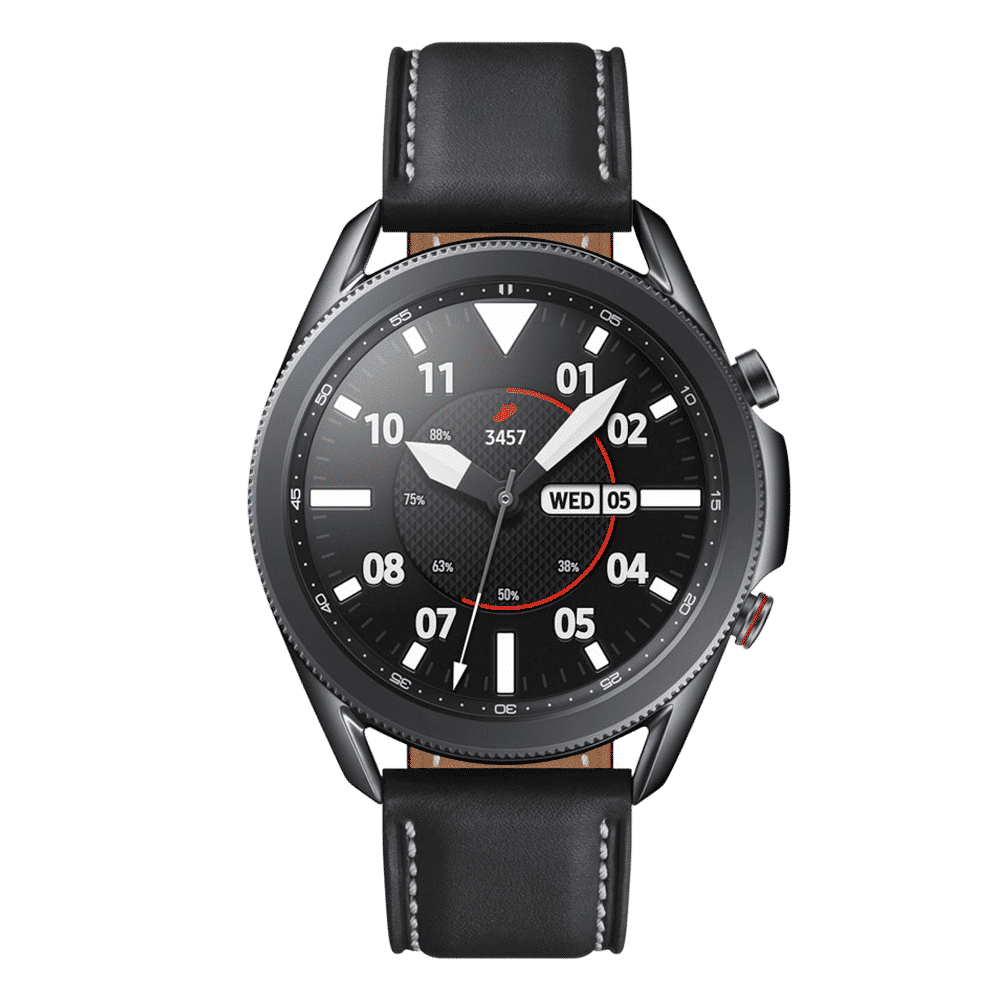 SAMSUNG Galaxy Watch3 GPS+Wi-Fi+4G SIM+Bluetooth Tizen OS Smartwatch (45mm Super AMOLED Display, Water Resistant, Black Strap)_1