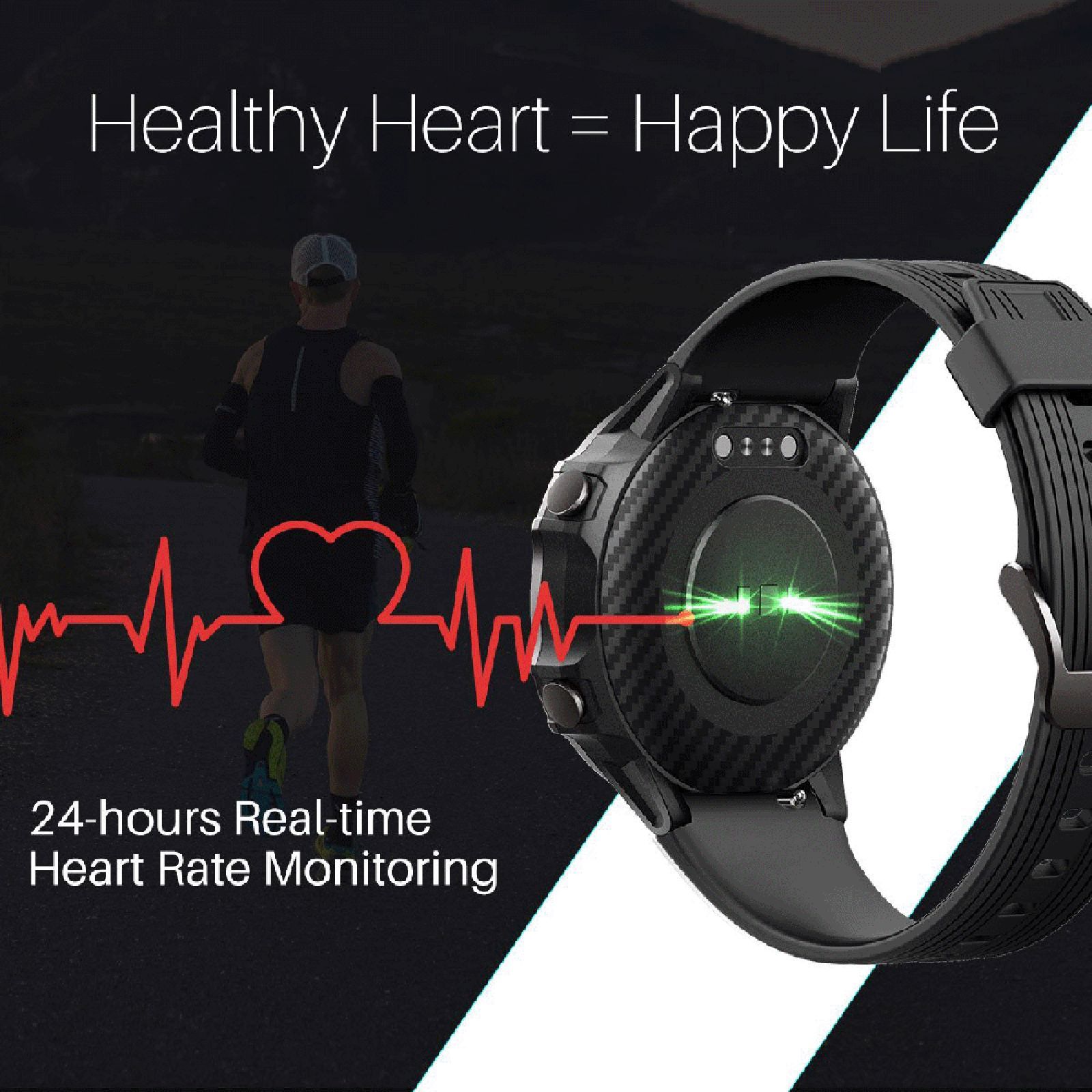 PORTRONICS Kronos Alpha Smartwatch with Fitness Tracker (33mm TFT-LCD Display, 5ATM Waterproof, Black)_4