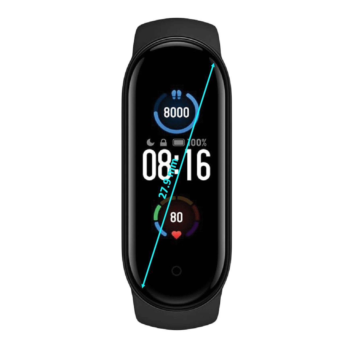 Xiaomi Mi Smart Band 5 (27.9mm) (Heart Rate Alerts, BHR4216IN, Black, Buckle)_4