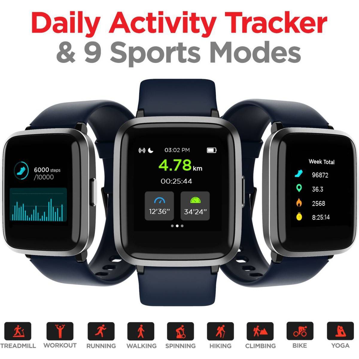 boAt Storm RTL Smartwatch with Activity Tracker (33mm 2.5D Curved Display, 5ATM Water Resistant, Blue Strap)_13