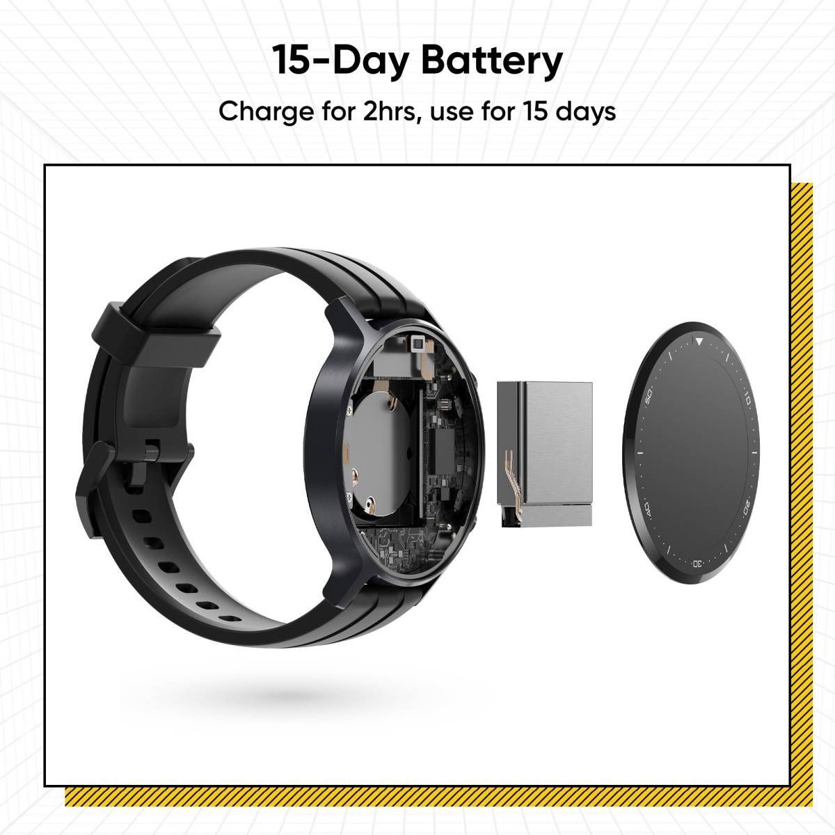 realme Watch S Smartwatch with Activity Tracker (33mm LCD Display, IP68 Water Resistant, Black Strap)_7