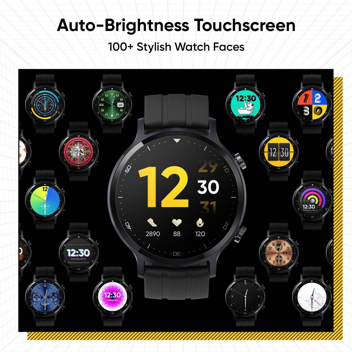 realme Watch S Smartwatch with Activity Tracker (33mm LCD Display, IP68 Water Resistant, Black Strap)_13