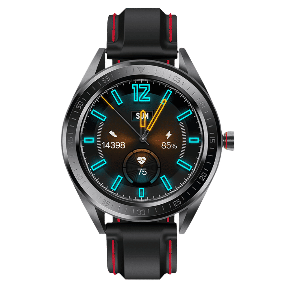 CROSSBEATS Trak Smartwatch with GPS (35mm IPS FHD Display, IP68 Waterproof, Black Strap)_1