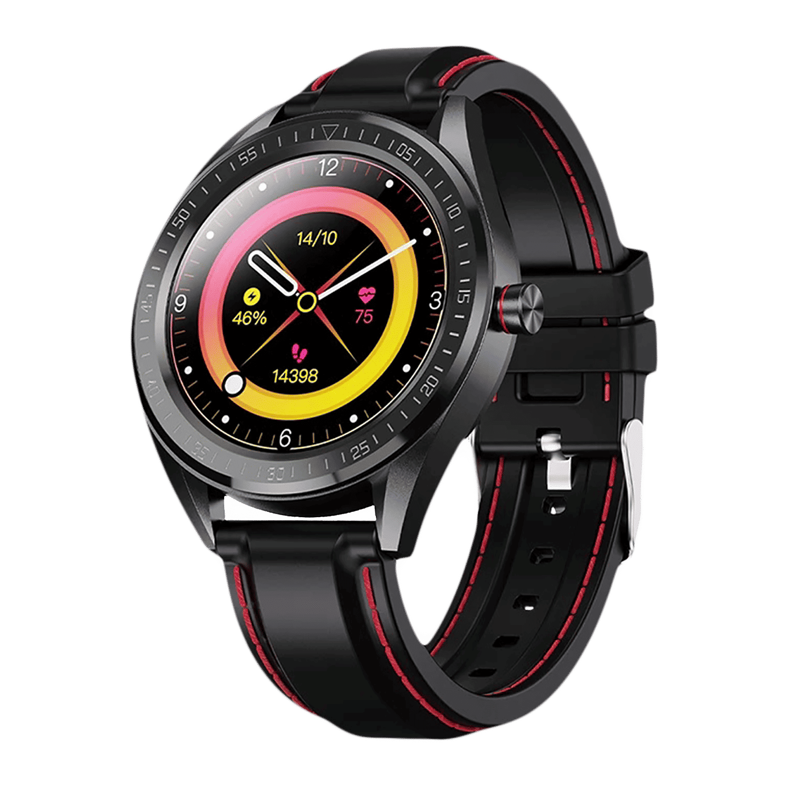 CROSSBEATS Trak Smartwatch with GPS (35mm IPS FHD Display, IP68 Waterproof, Black Strap)_4