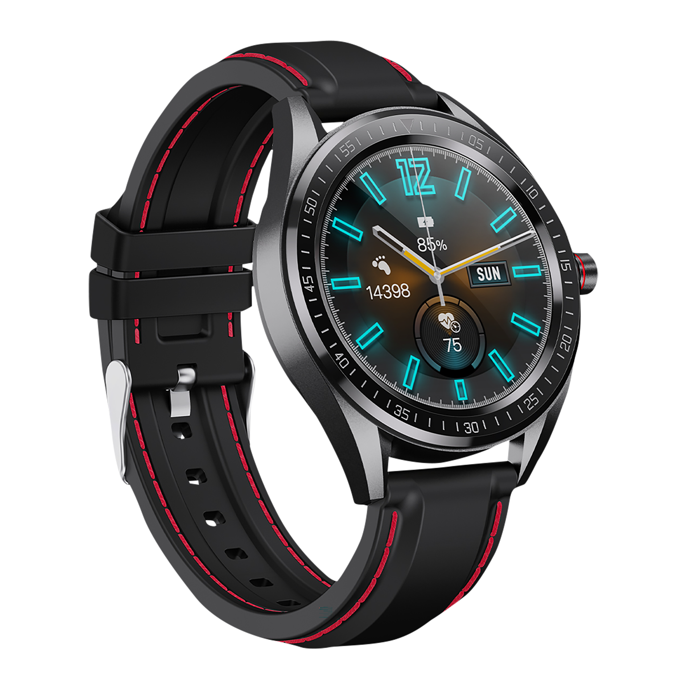CROSSBEATS Trak Smartwatch with GPS (35mm IPS FHD Display, IP68 Waterproof, Black Strap)_6