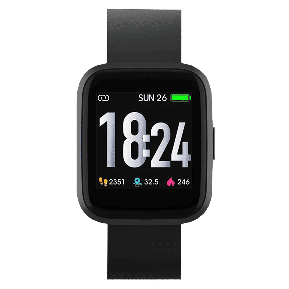 Crossbeats Ignite Smartwatch with GPS (40mm HD IPS Display, IP68 Waterproof, Black Strap)_1