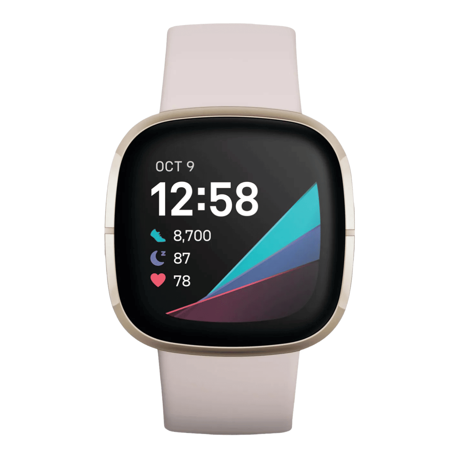 fitbit Sense Smartwatch with Bluetooth Calling (40mm AMOLED Display, 50 Meter Water Resistant, Lunar White Strap) fitbit Sense Smartwatch with Bluetooth Calling (40mm AMOLED Display, 50 Meter Water Resistant, Lunar White Strap)_1
