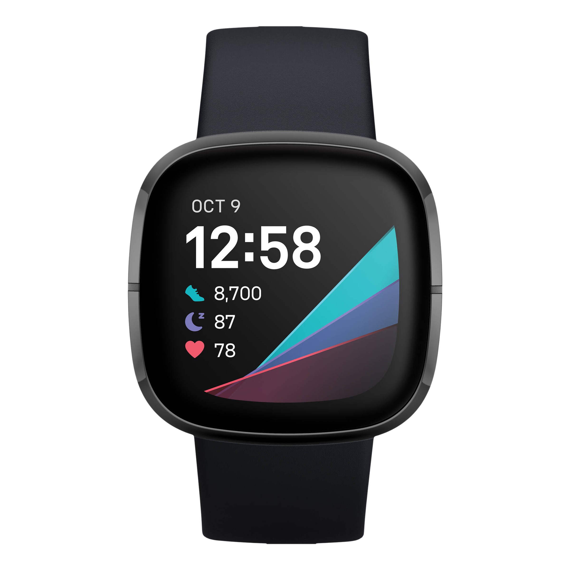 fitbit Sense Smartwatch with Bluetooth Calling (40mm AMOLED Display, 50 Meter Water Resistant, Carbon Strap) fitbit Sense Smartwatch with Bluetooth Calling (40mm AMOLED Display, 50 Meter Water Resistant, Carbon Strap)_1