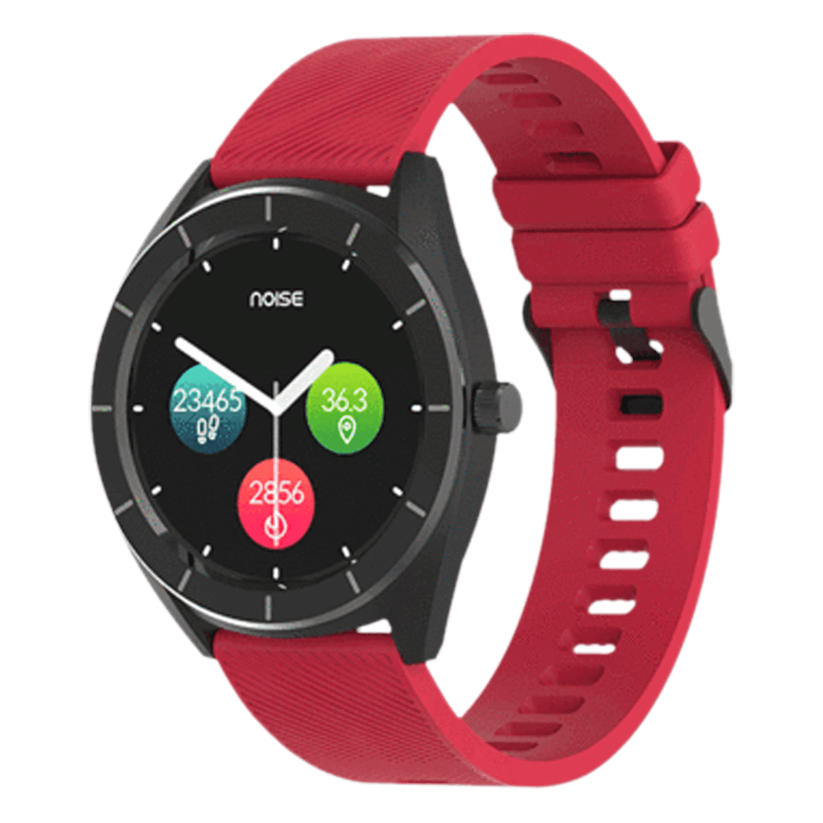 noise NoiseFit Endure Smartwatch with Activity Tracker (32.51mm LCD Display, IP68 Water Resistant, Racing Red Strap)_4