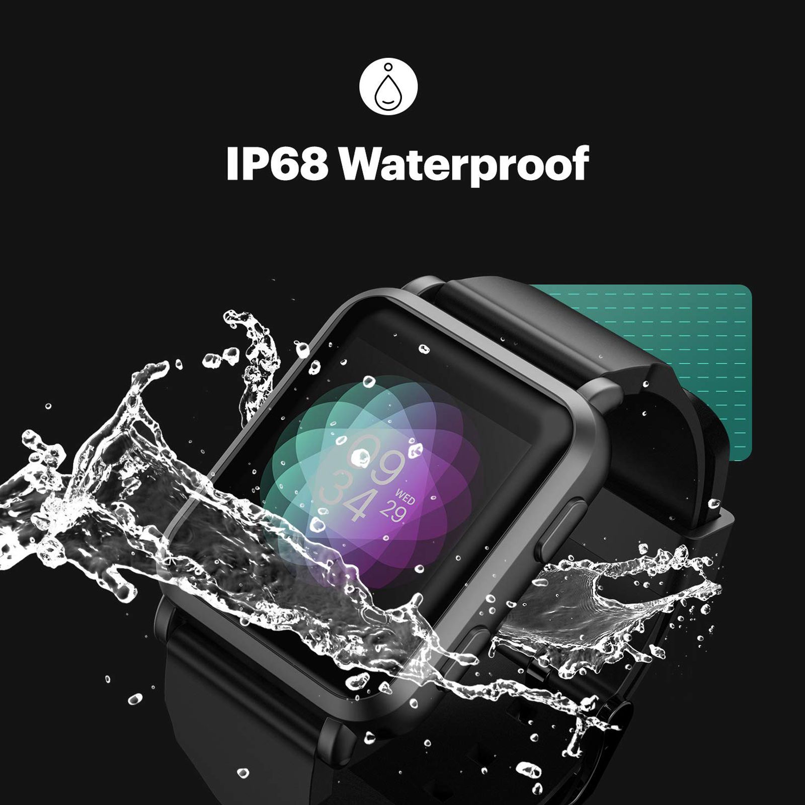 noise ColorFit Nav Smart Watch with 3D Motion Tracking (35.56mm TFT LCD Display, IP68 Water Resistant, Stealth Black Strap)_15