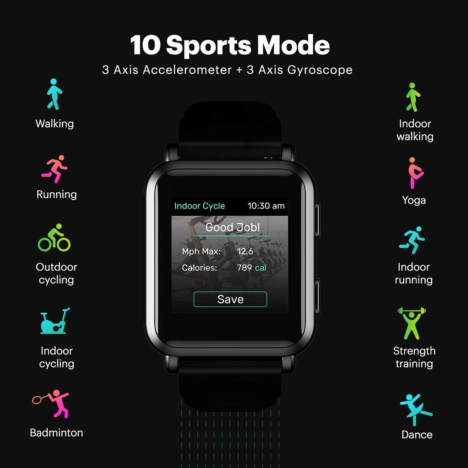 noise ColorFit Nav Smart Watch with 3D Motion Tracking (35.56mm TFT LCD Display, IP68 Water Resistant, Stealth Black Strap)_18