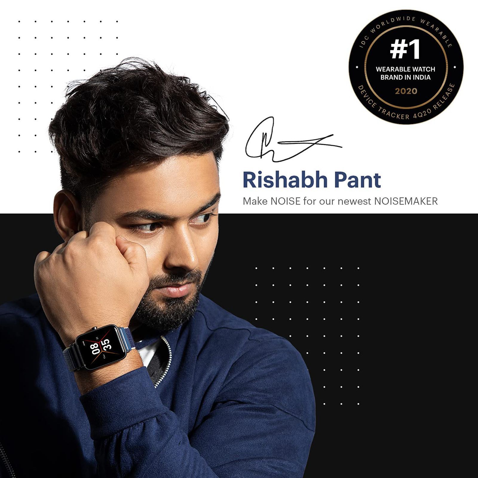 noise ColorFit Nav Smartwatch with Activity Tracker (35.56mm LCD Display, IP68 Water Resistant, Camo Green Strap)_7