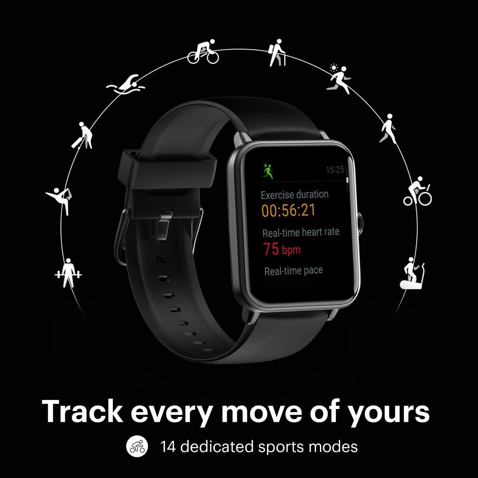 noise ColorFit Pro 3 Smartwatch with Activity Tracker (39.37mm TFT LCD Display, 5ATM Water Resistant, Jet Black Strap)_13