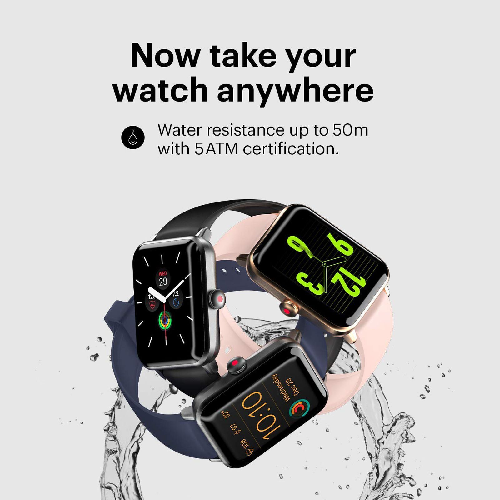 noise ColorFit Pro 3 Smartwatch with Activity Tracker (39.37mm TFT LCD Display, 5ATM Water Resistant, Jet Blue Strap)_7