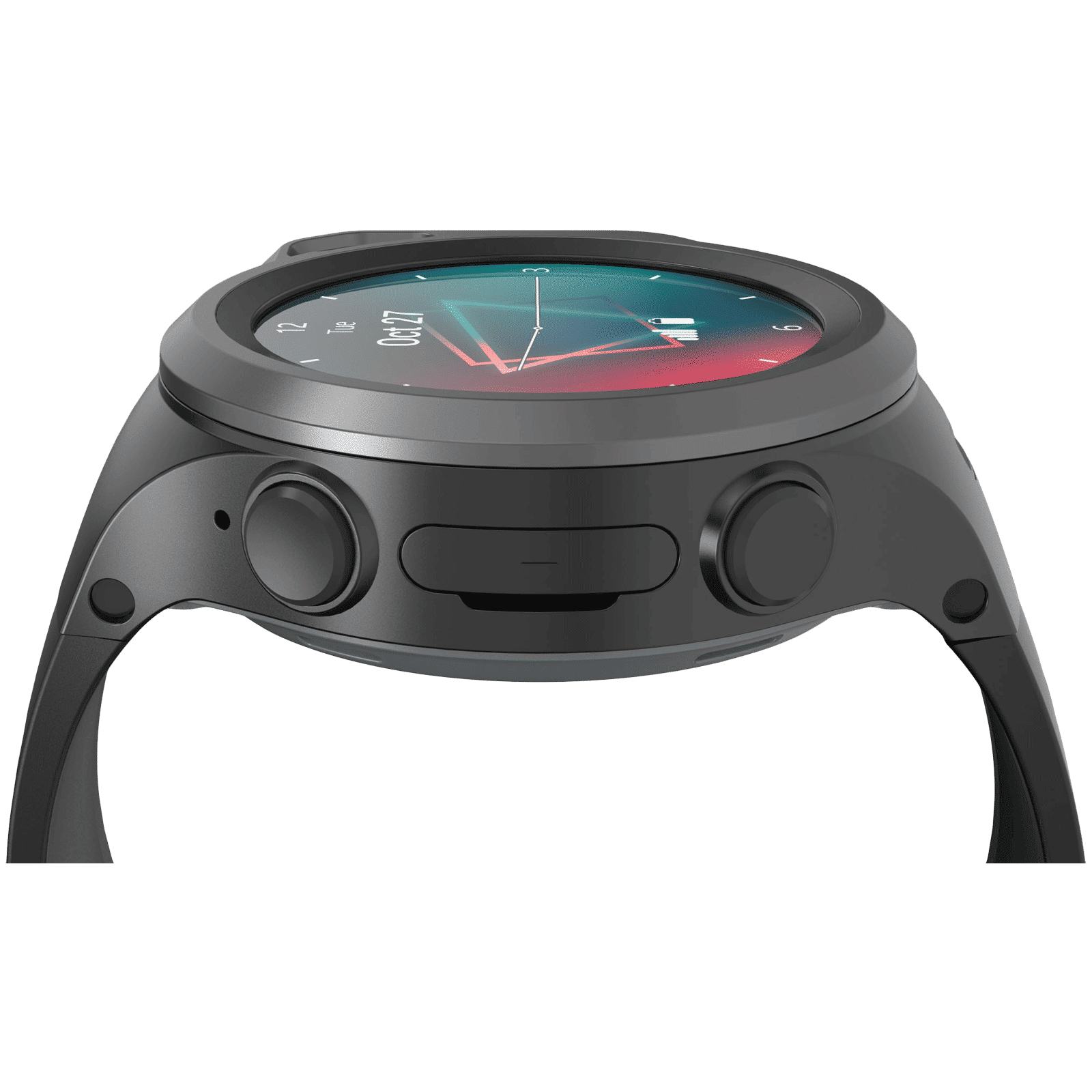 WATCHOUT Next-Gen Smartwatch with GPS (33.02mm Display, Water Resistant, Space Grey Strap)_11