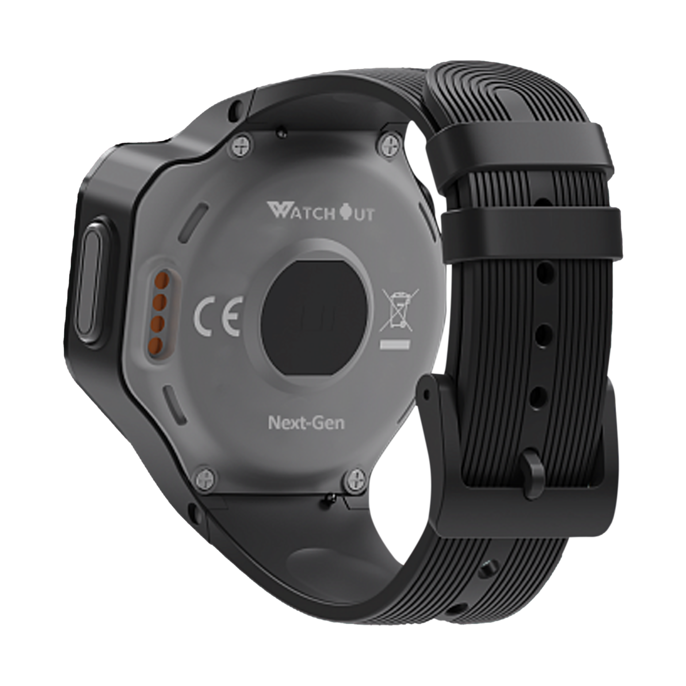 WATCHOUT Next-Gen Smartwatch with GPS (33.02mm Display, Water Resistant, Space Grey Strap)_6