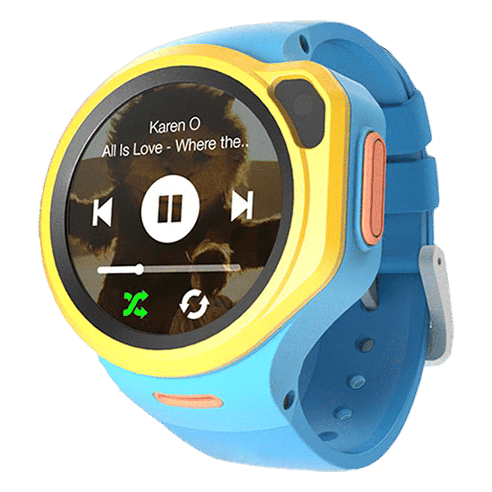 WATCHOUT Next-Gen Smartwatch with GPS (33.02mm Display, Water Resistant, Macaw Blue Strap)_4