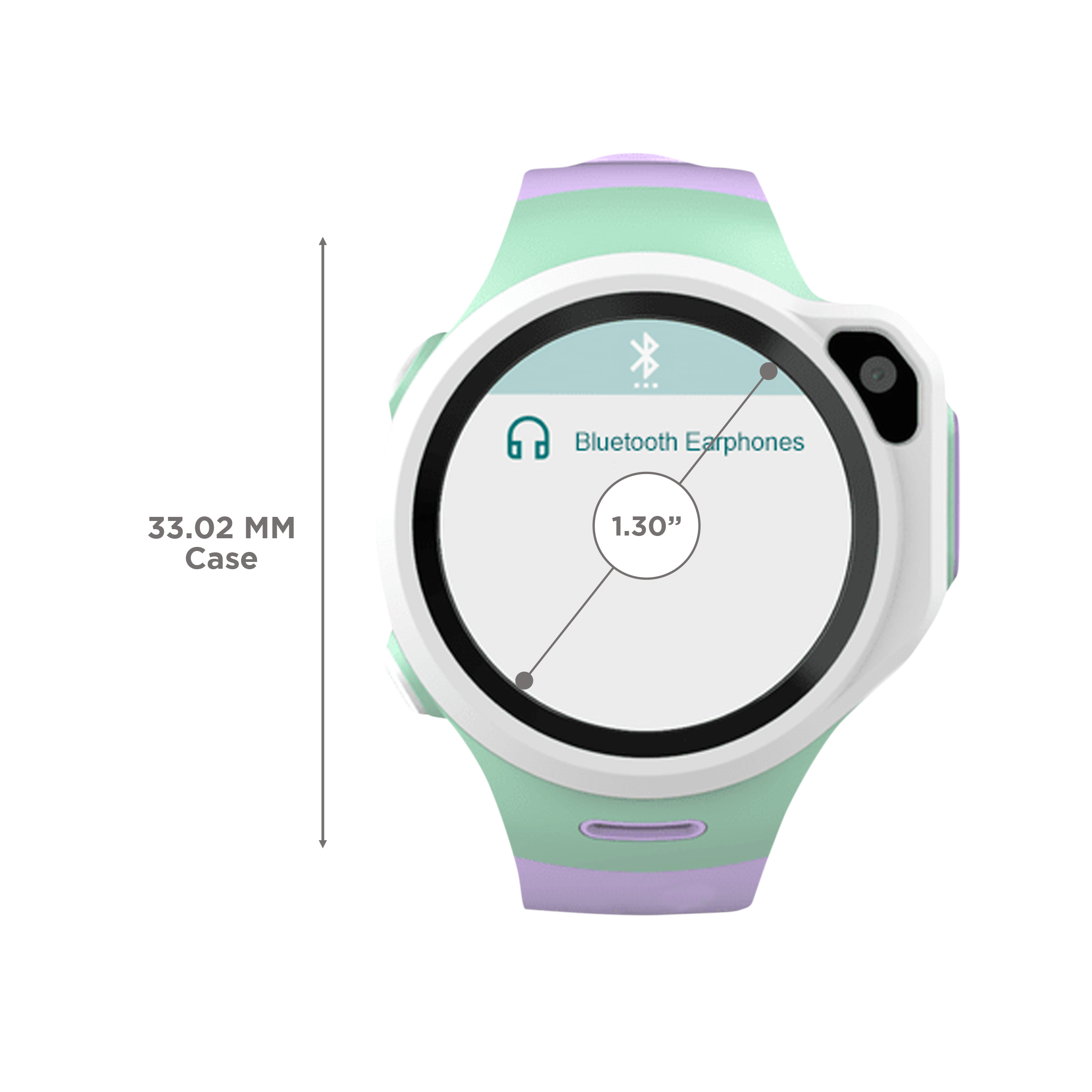 WATCHOUT Next-Gen Smartwatch with GPS (33.02mm Display, Water Resistant, Lavender Purple Strap)_3