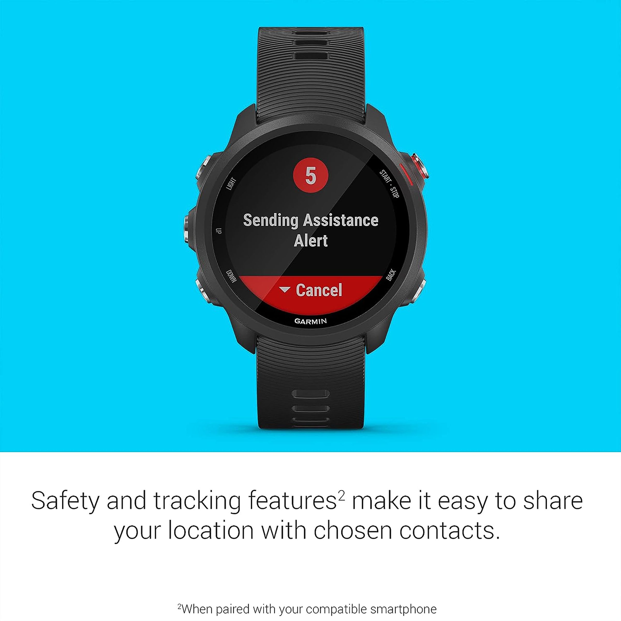 GARMIN Forerunner 245 Music Smartwatch with Activity Tracker (30.4mm with MIP Display, Water Resistant, Black Strap) GARMIN Forerunner 245 Music Smartwatch with Activity Tracker (30.4mm with MIP Display, Water Resistant, Black Strap)_7