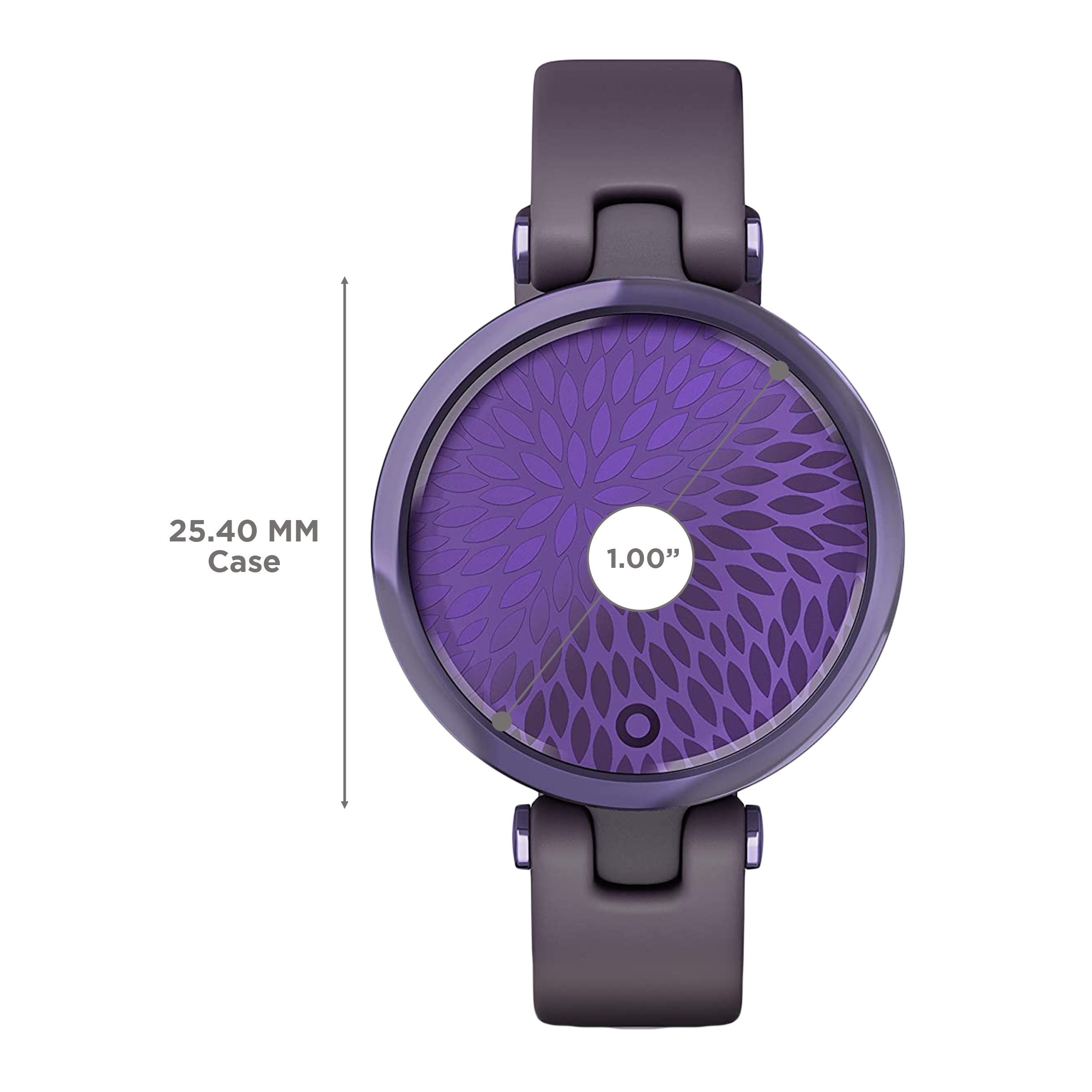 GARMIN Lily Smartwatch with Activity Tracker (25.4mm with MIP Display, Water Resistant, Midnight Orchid Strap)_3